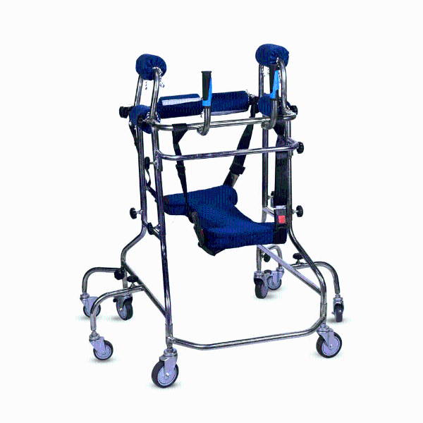 thumbnail Morecare Crab Walker - 8 Wheel Anti Rollover Standing & Gait Training Rehab Walker for Adults